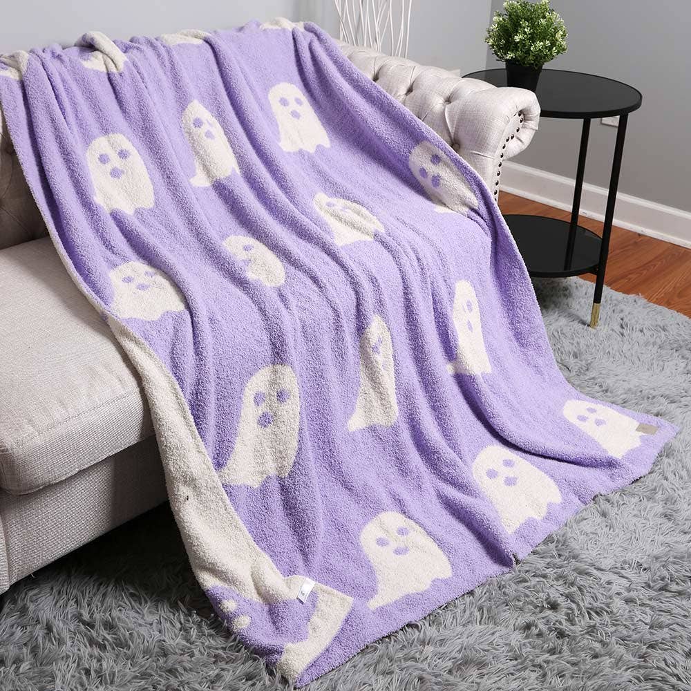 Sensibling Corp. - Wholesale Throw Blanket - Reversible Ghost Patterned Throw Blanket
0