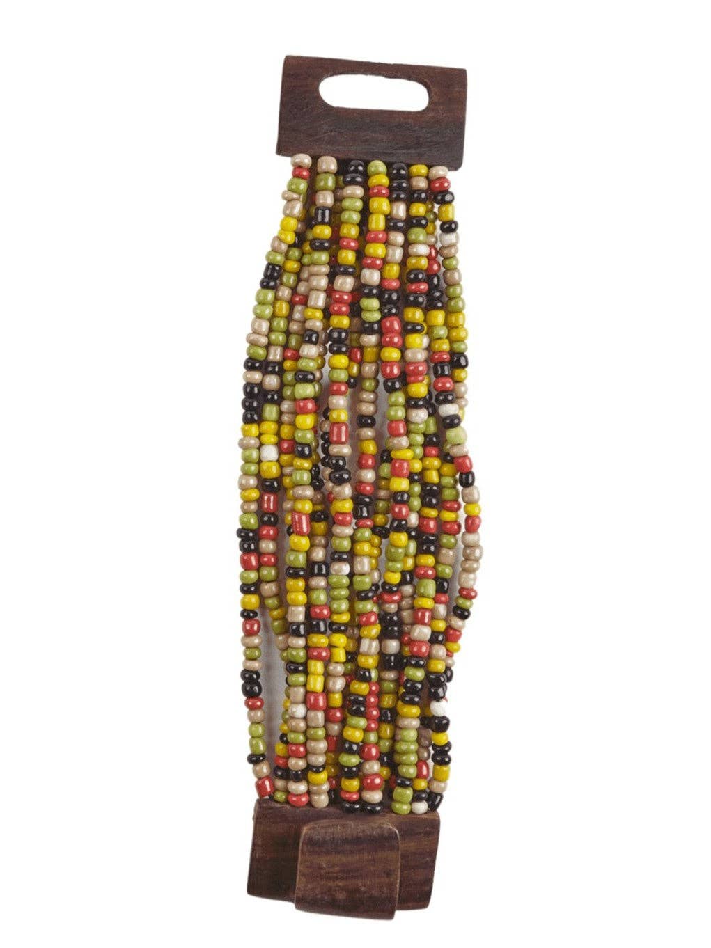 Bijondo - Wholesale Beaded Bracelet - Wooden Buckle Bracelet and Glass Beads, costume jewelry12