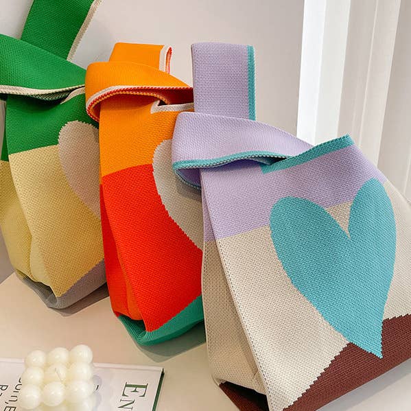 Colorful Heart Patterned Bags - Handbags and other Purchase Wholesale heart purse. Free Returns & Net 60 Terms on Faire trending on Faire.