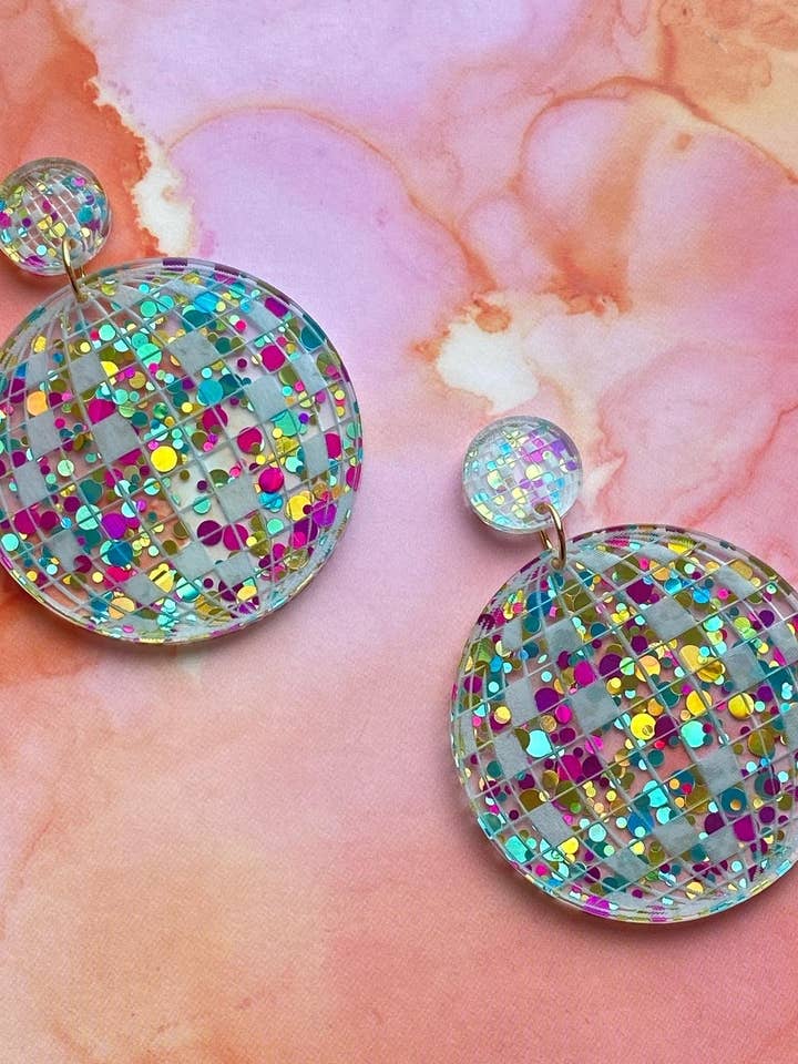 Disco Ball glitter per la vendita all'ingrosso da parte di Shecollected Jewelry