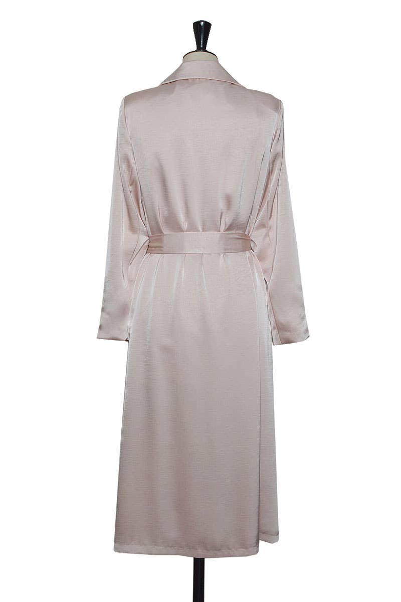 ELLI WHITE - Venta al por mayor Gabardina - Mujer - Gabardina suave de satén con cinturón1