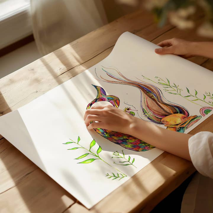 Impression artistique Mermaid Slumber pour la vente par The Gnat