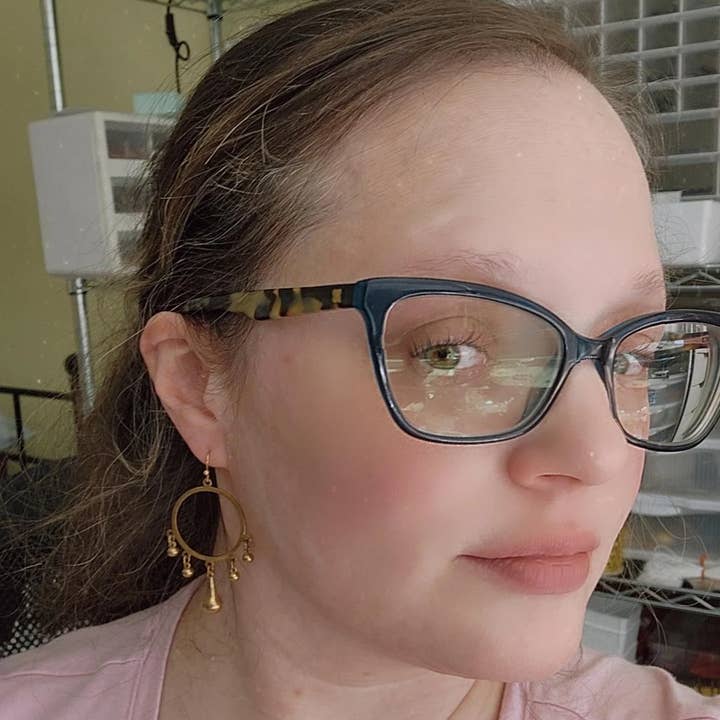 Sara Sela Jewelry - Wholesale Dangle Earrings - Gemstone and Brass Chandelier Bridal Statement Earrings6