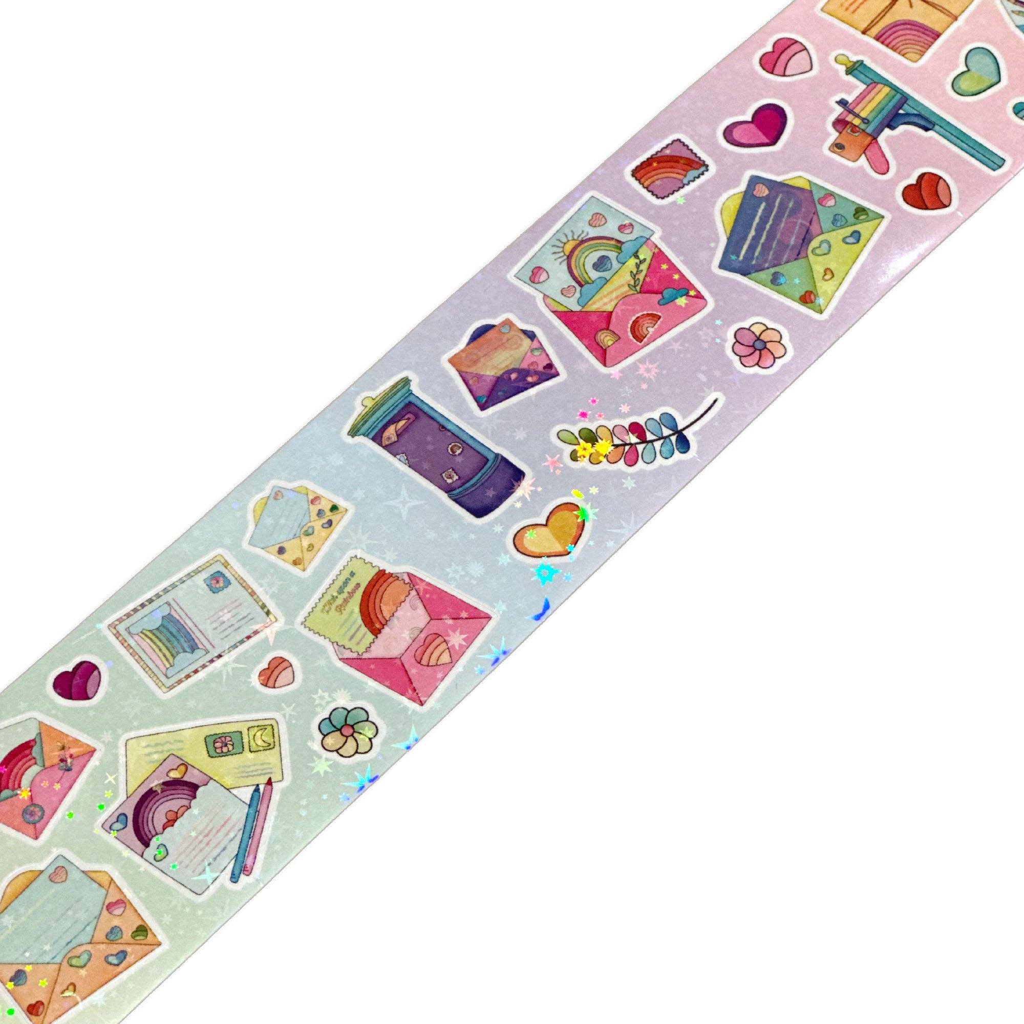 Moonbow Creative Co. - Wholesale Sticker - Rainbow Mail Infinity Sticker Roll6