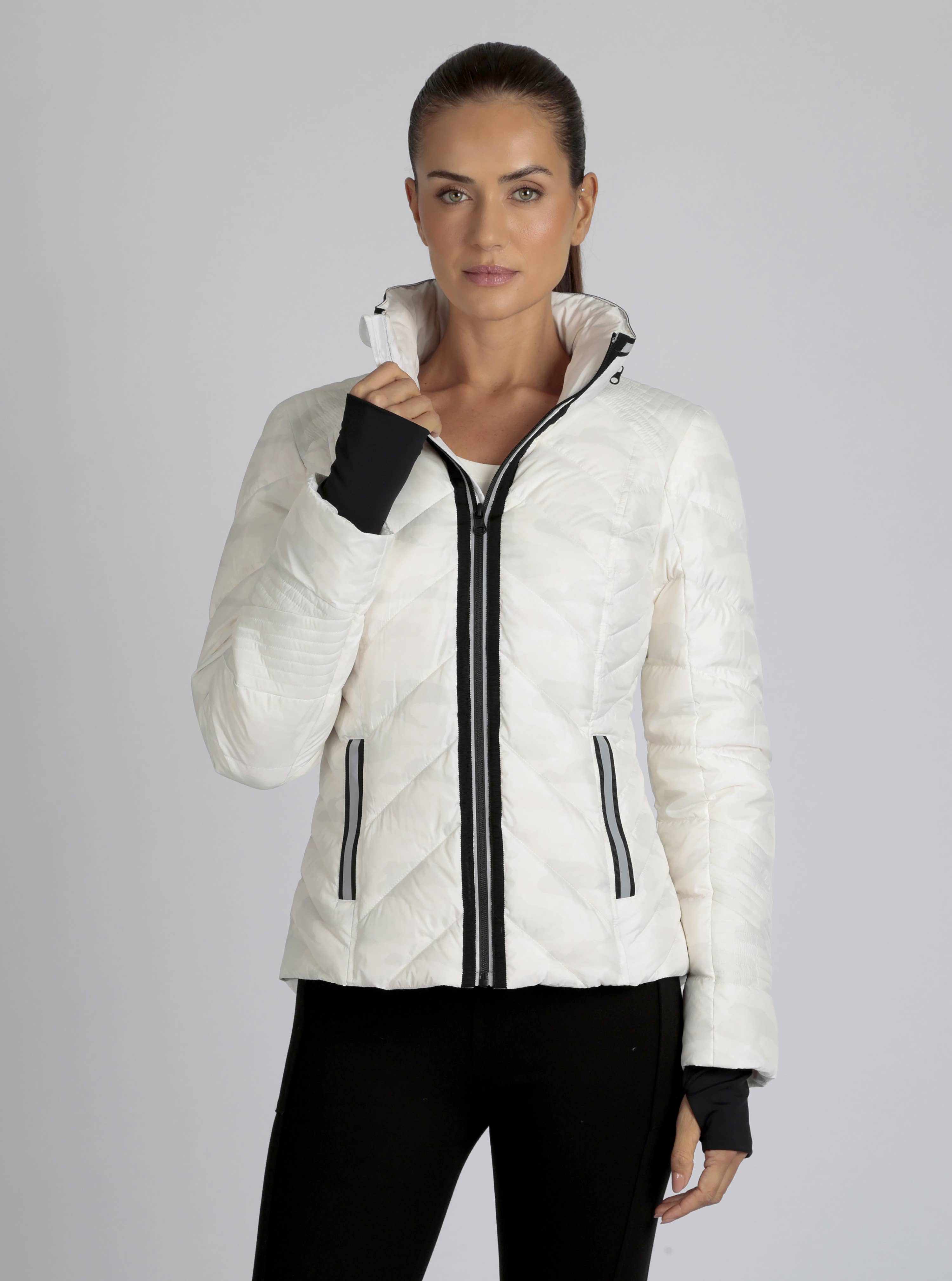 Blanc Noir - Wholesale Puffer Jacket - Women's - Super Hero Camo Puffer with Reflective - Light/Dark Camo8