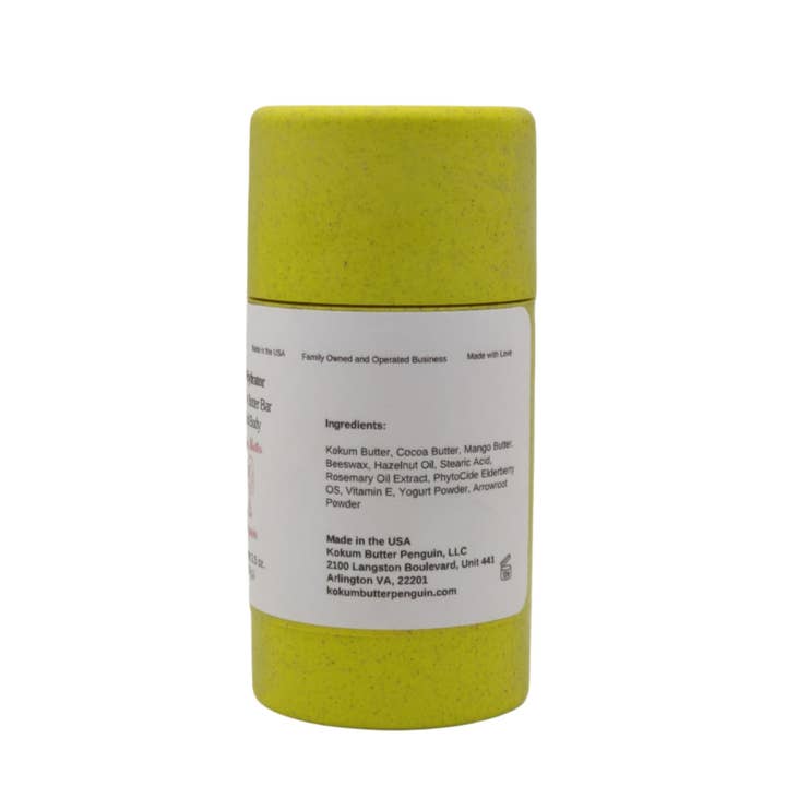 Kokum Butter Penguin - Wholesale Solid Lotion - Instant Hydrator (Lotion Bar) Wheat Straw Twistup Tube3