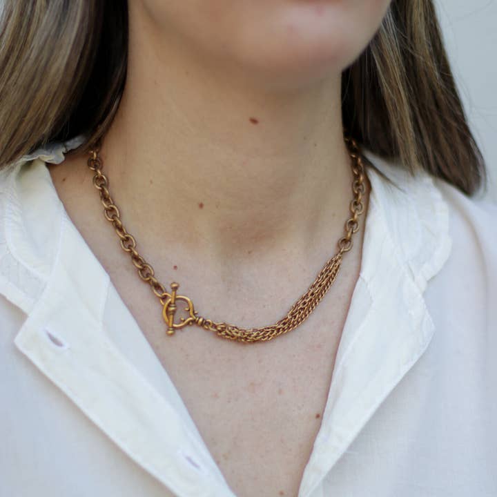 Ex Voto - Vente Collier maille et chaîne - Collier Sercie 18"1