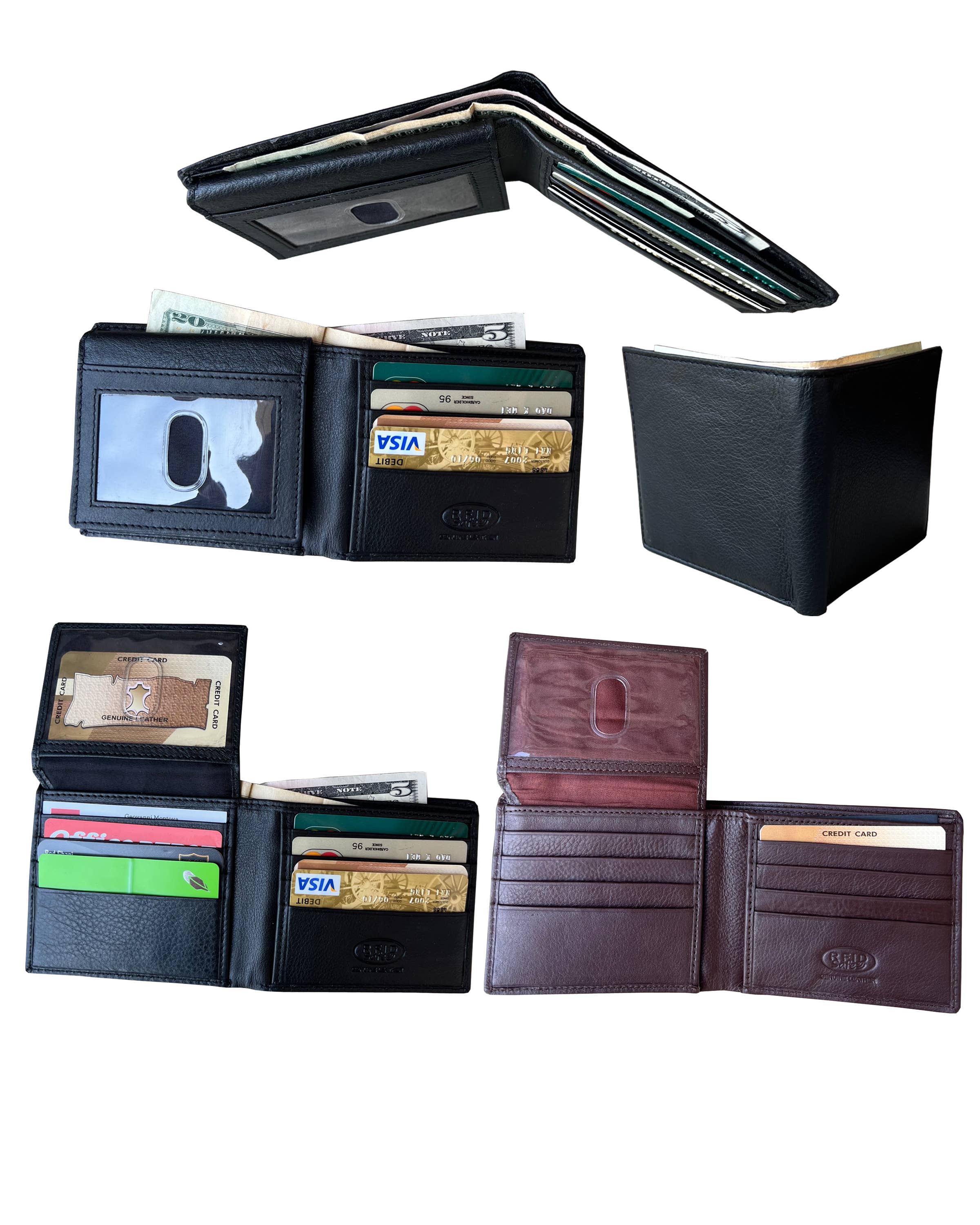 Roma Leathers, Inc. - Wholesale Wallet - Men's - 3122 RF* Cowhide bi-fold wallet5