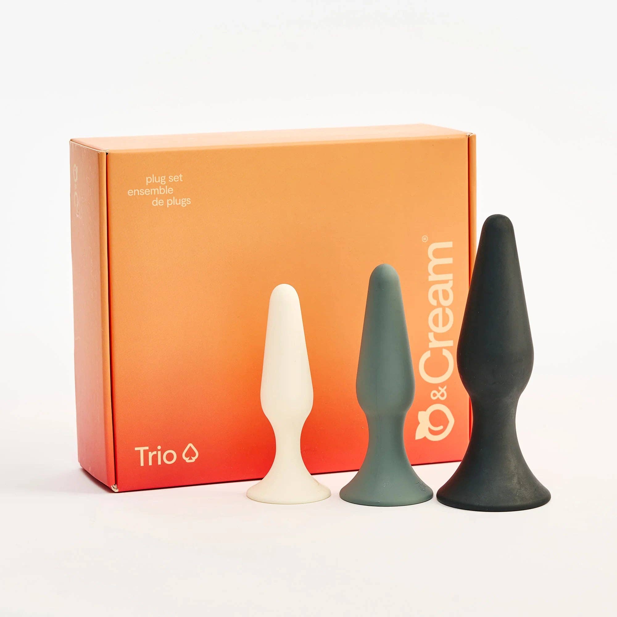 Peach and Cream ® – Brinquedo sexual por atacado – conjunto de plugs íntimos - trio1