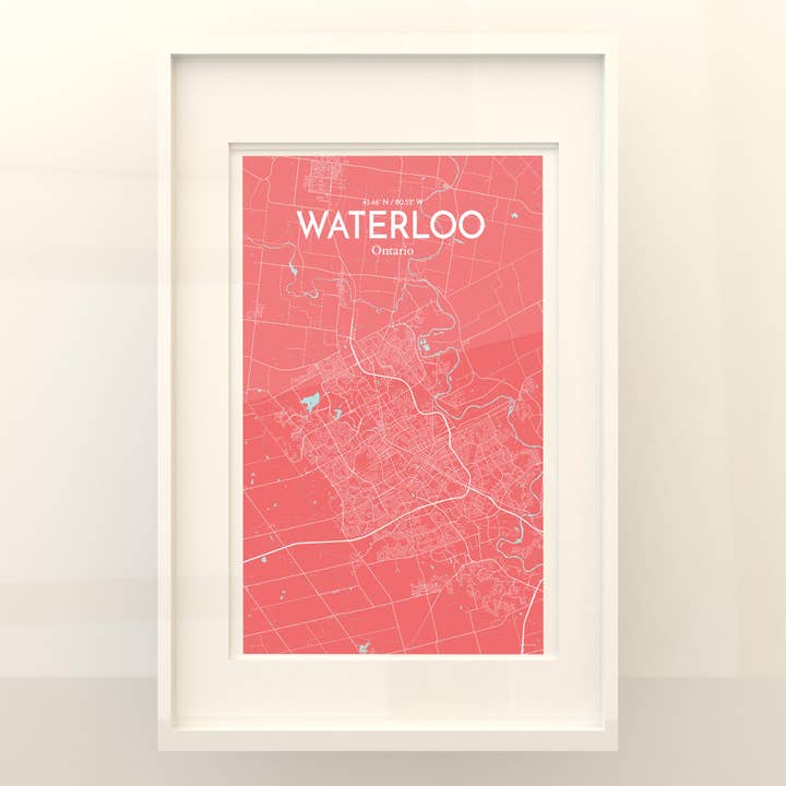 OurPoster.com - Wholesale Poster - Waterloo City Map Poster105