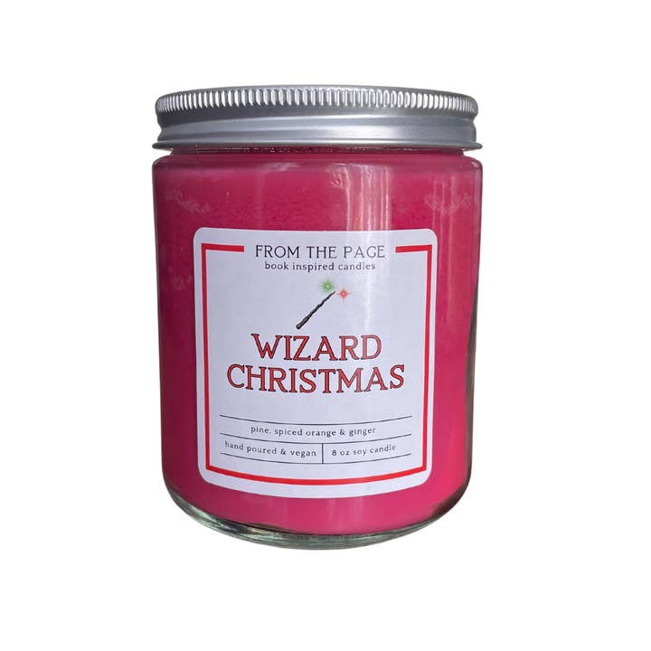 Wizard Christmas | Bookish Soy Candles for wholesale by From the Page