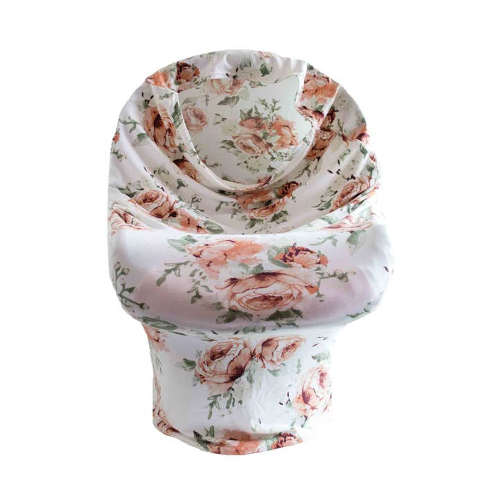 Little Nursling™ Multi-Use Cover | Peach Peony for wholesale by LOVE MORE DIVINELY