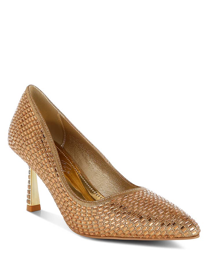 Benjamins Rhinestones Embellished Pumps for wholesale by Rag Company