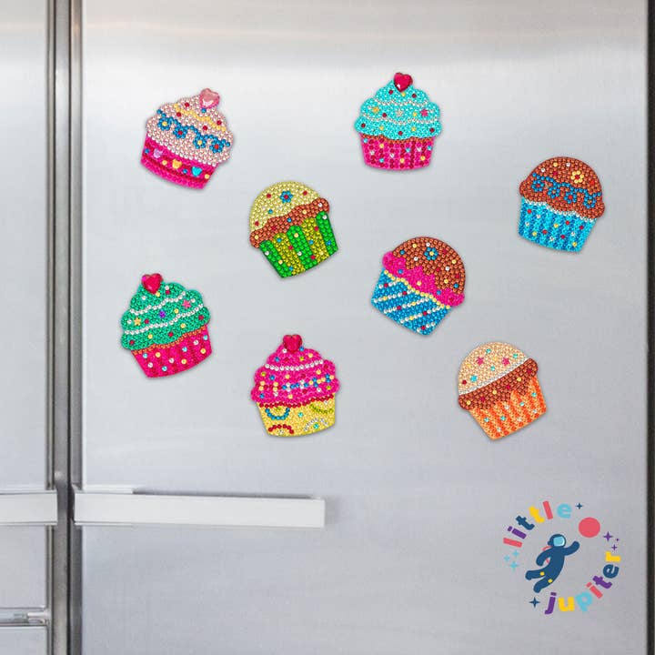 AYK Brand - Venta al por mayor Imanes - Juego de imanes para pintar con forma de unicornio/arcoíris y diamante helado, 16 unidades