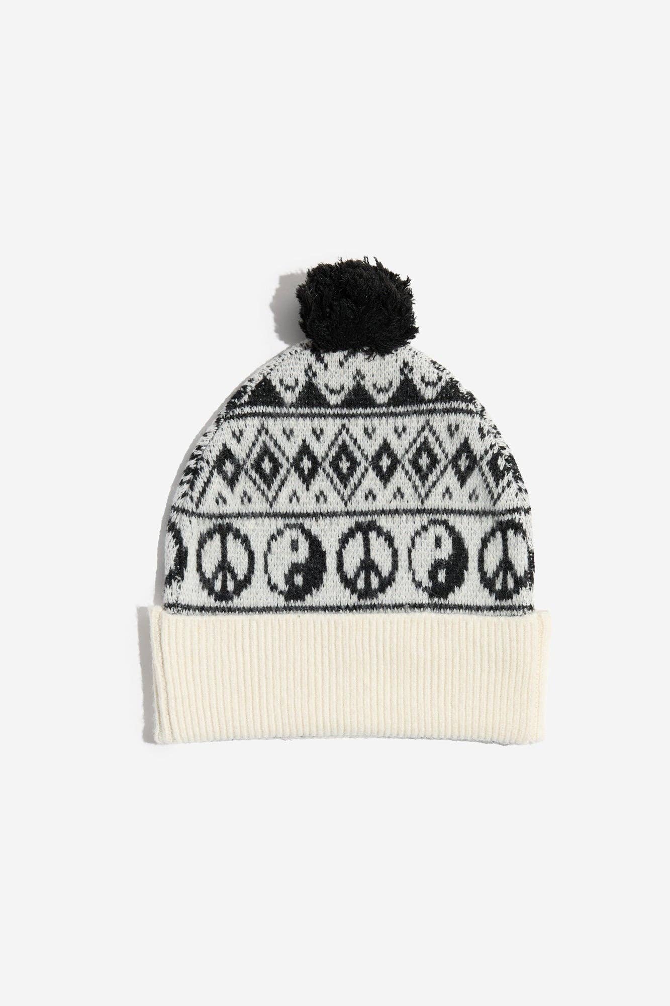 WINTER WHITE Icon Fairisle Beanie for wholesale on Faire1