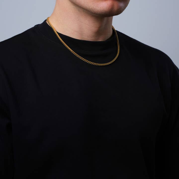 18K Gold Franco Chain (4MM) for wholesale on Faire3