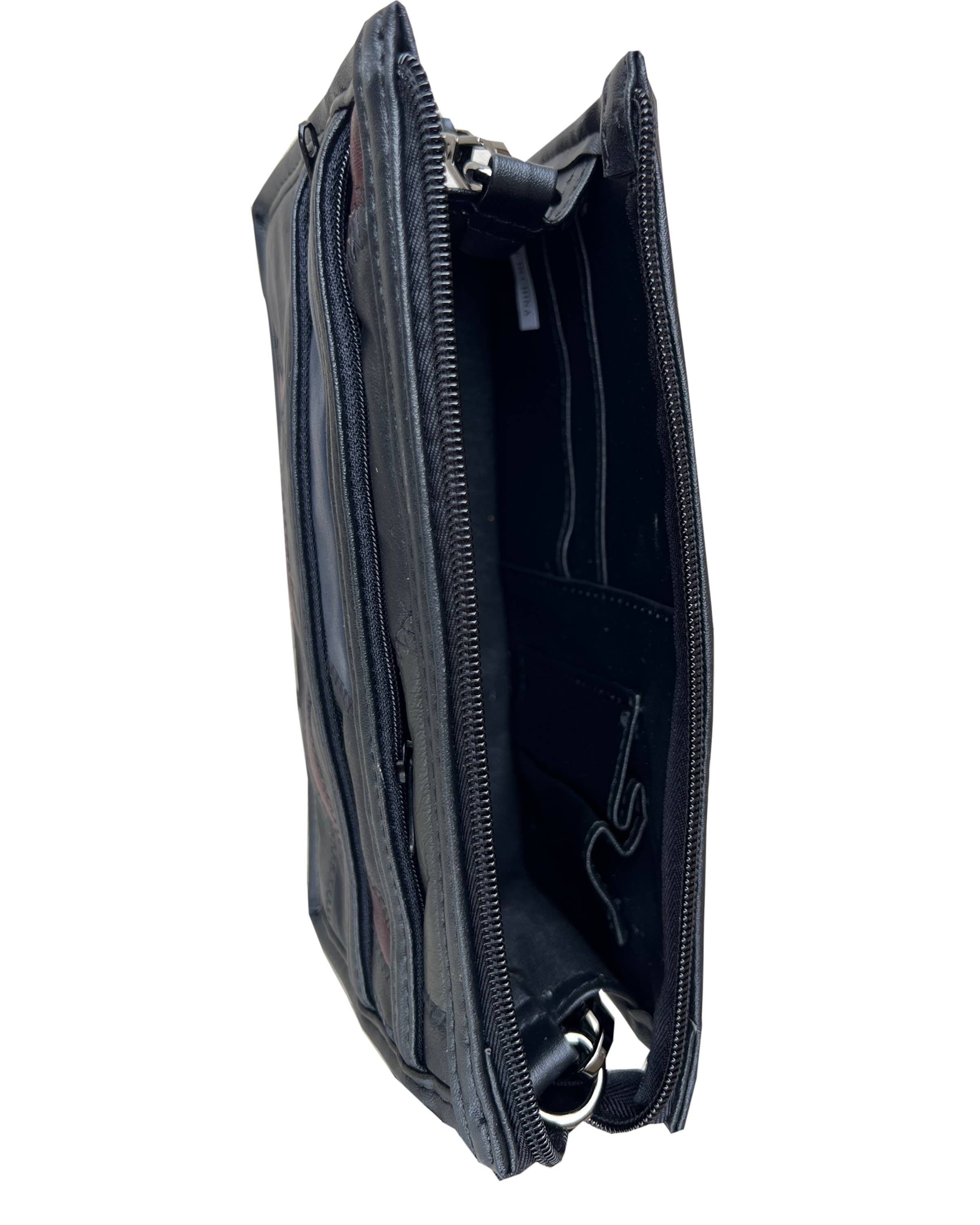 Roma Leathers, Inc. - Vente Sac à bandoulière – femme - Portefeuille à accessoires en cuir d'agneau 70506