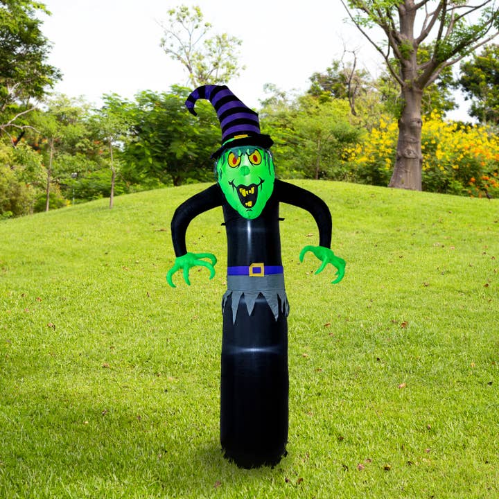 Sunnydaze Decor - Wholesale Inflatables - Winifred the Wicked Witch Inflatable with LED Lights 👻