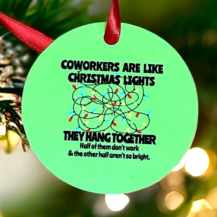 Venta al por mayor | 3 piezas | Adorno navideño divertido para compañeros de trabajo para venta al por mayor de Lasting Impressions CT