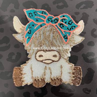 Cozy Leopard Boutique - Wholesale Car Freshener - Women's - Highland Cow Car Freshie