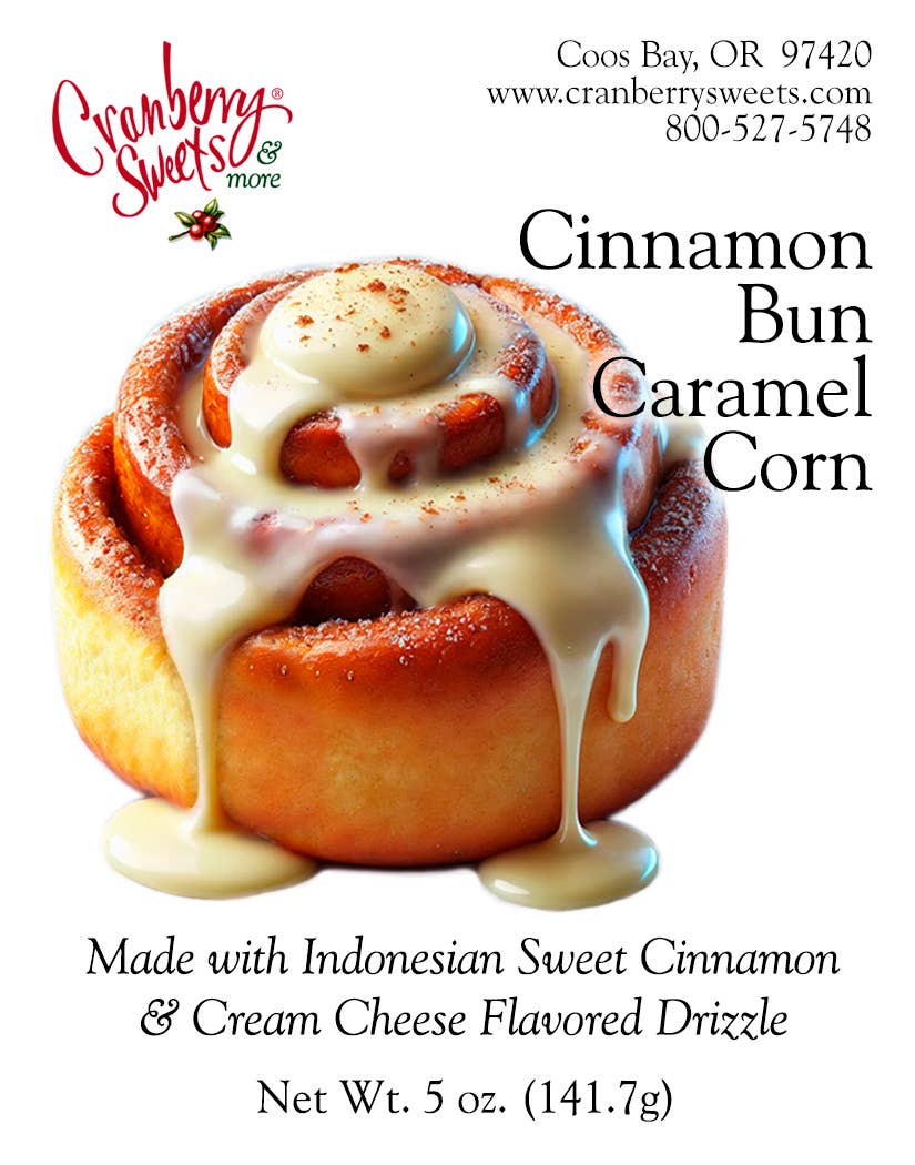 Cranberry Sweets & More - Wholesale Popcorn - Cinnamon Bun Caramel Corn0