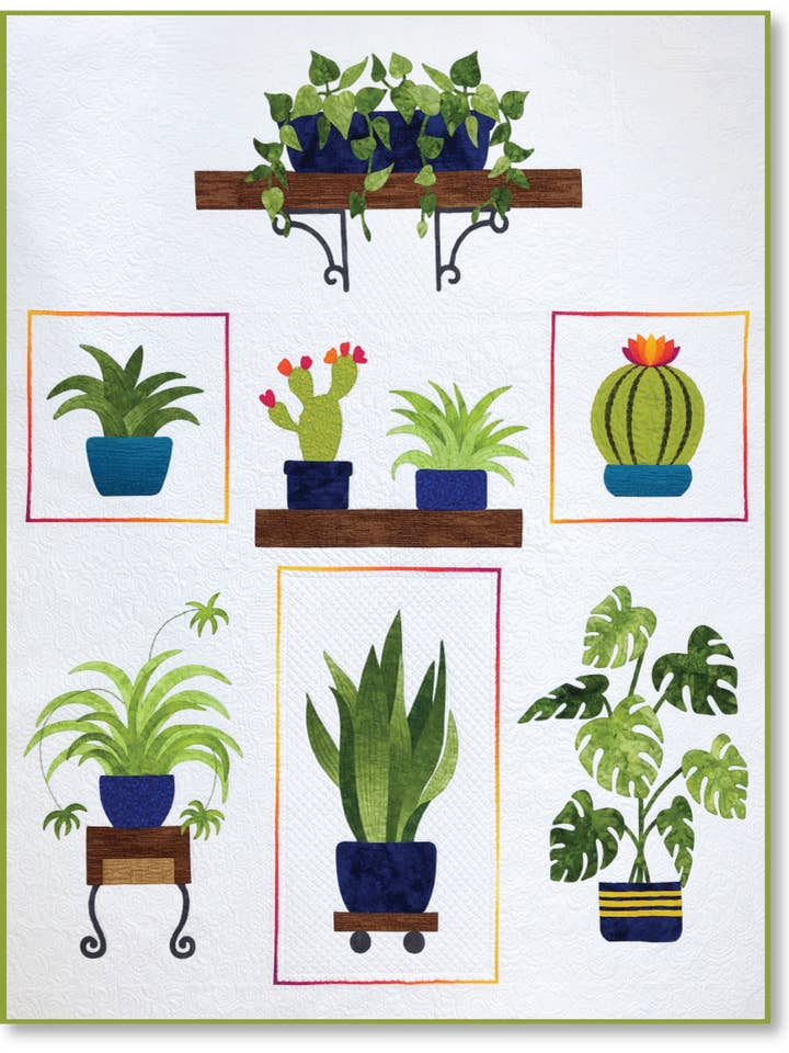 Smarty Plants - Quilt Pattern - Finished Size 55" x 68" for wholesale by Hissyfitz Designs