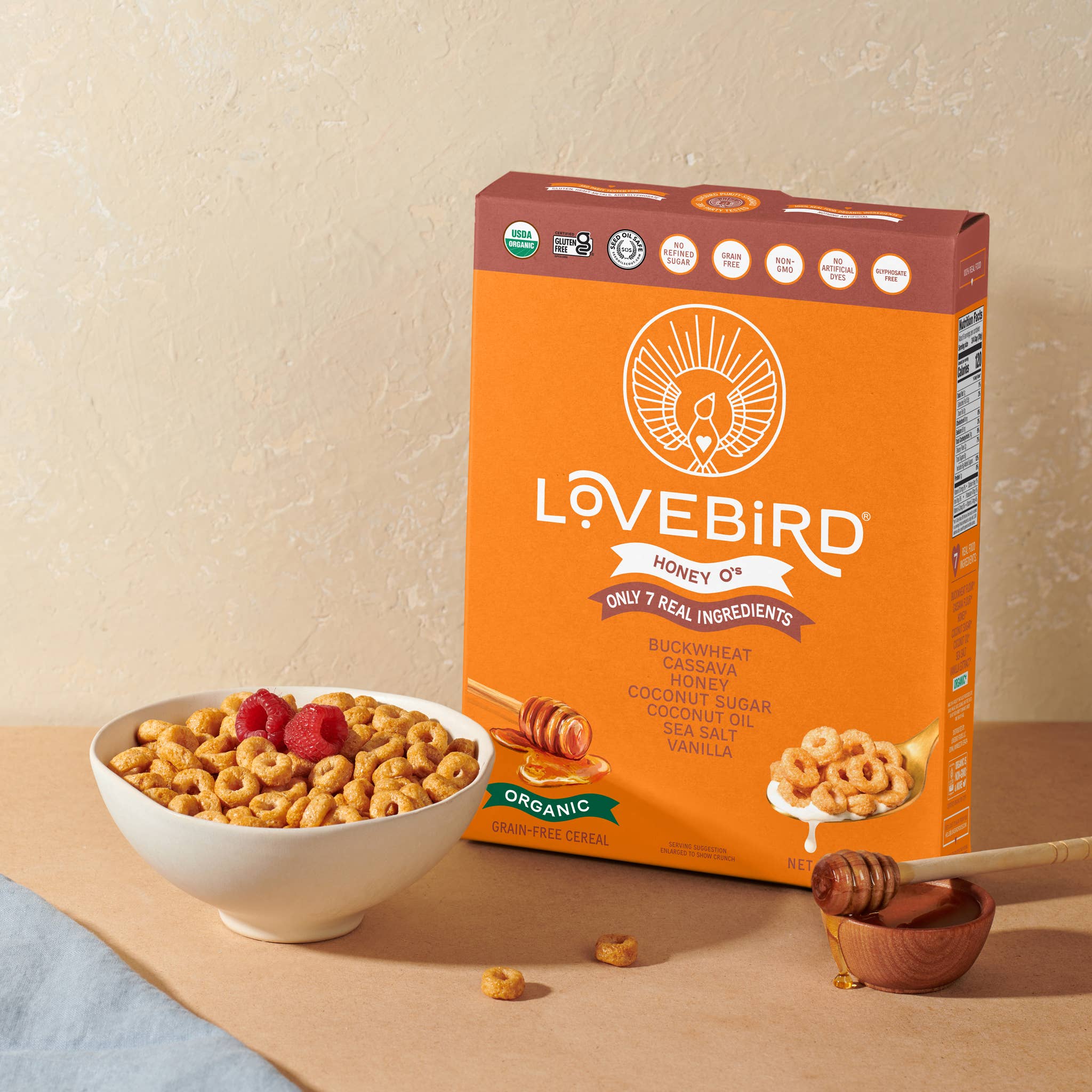 Lovebird Cereal - Vente Céréales pour le petit-déjeuner - Miel de céréales Lovebird2