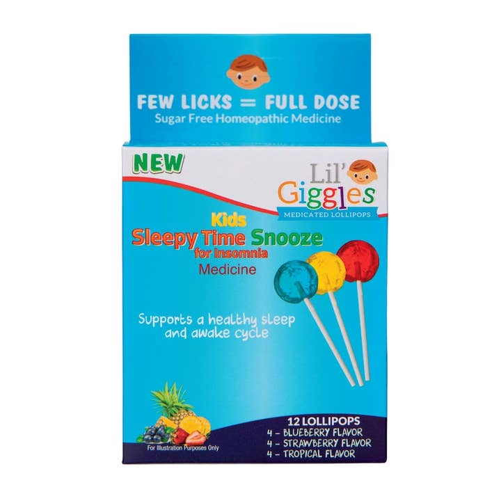 Lil Giggles - Wholesale Lollipop - Lil' Giggles Kid's Medicated Lollipops for Insomnia