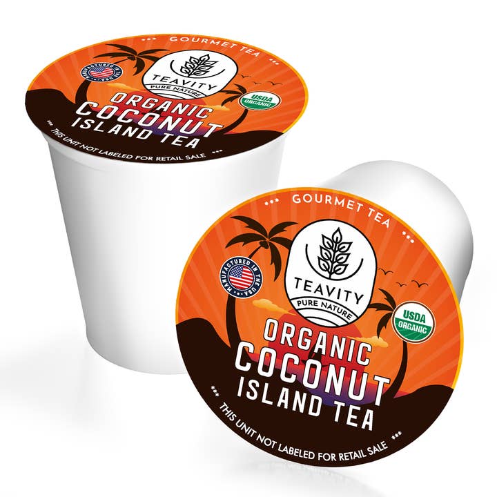 Teavity Organic Island Coconut Tea Pod - 12 Counts for wholesale by Teavity