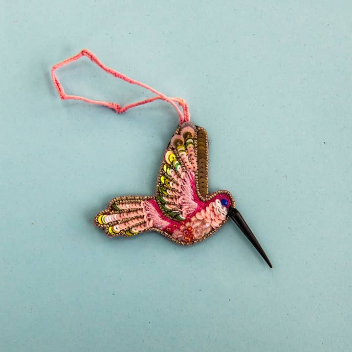 Beaded Ornament - Hummingbird for wholesale by Gypsea Beach Club