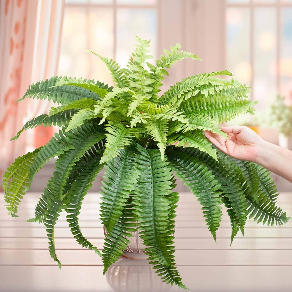 Factory Direct Craft - Wholesale Artificial Plant - 26" Natural Look Artificial Boston Fern Bush3