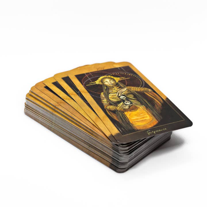 Darksynevyr - Wholesale Tarot Cards - PRE-ORDER Santa Muerte Tarot 78+2 Extra Cards Deck7