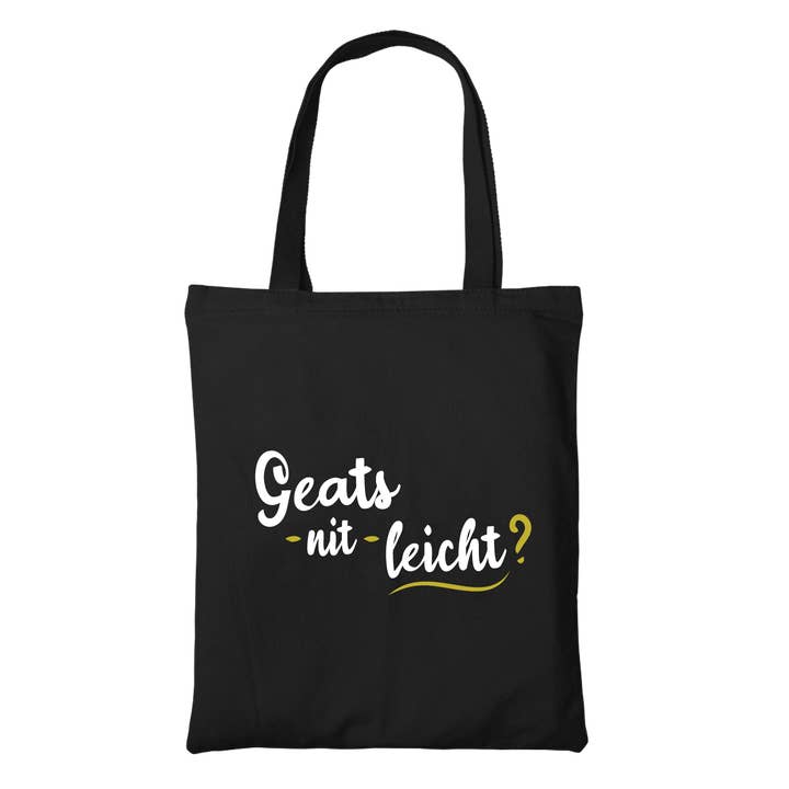 Grandioso non è facile? - Borsa in tessuto biologico per la vendita all'ingrosso da parte di Südtiroler Stiebele