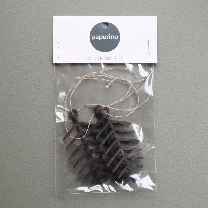 Papurino - Wholesale Ornament Set - Christmas Tree Decors, Pine Sprig 3 pcs6