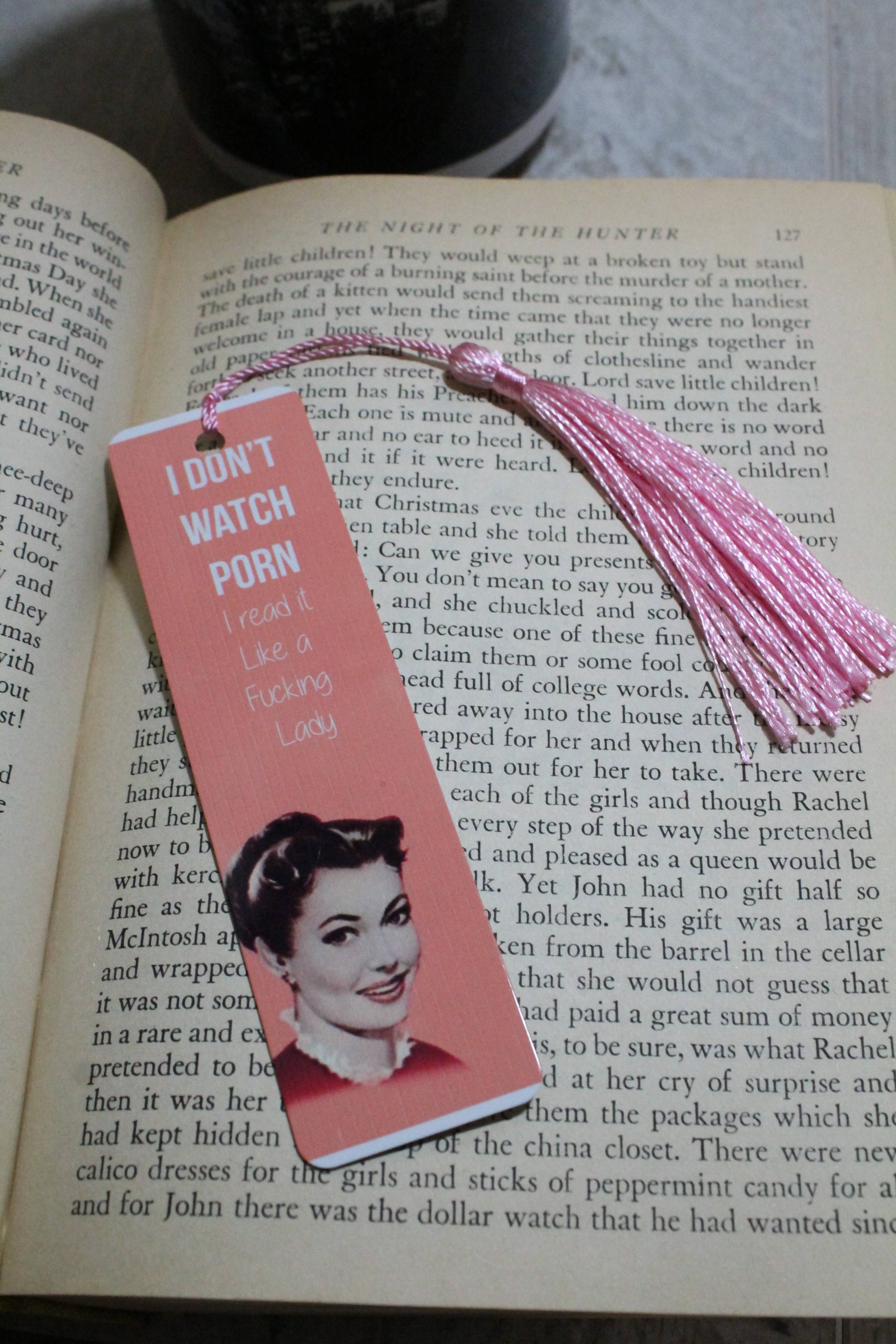 Raven Design - Wholesale Bookmark - I Don't Watch Porn // Metal Bookmark