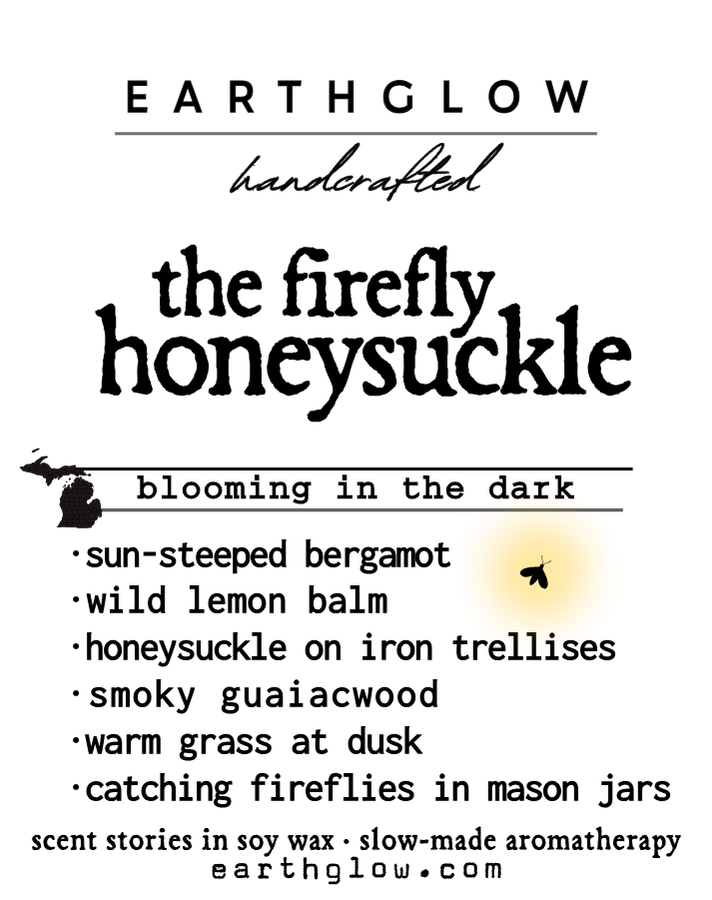Earthglow - Wholesale Jar/Filled Candle - The Firefly Honeysuckle | 11 oz Natural Soy Blend Candle1