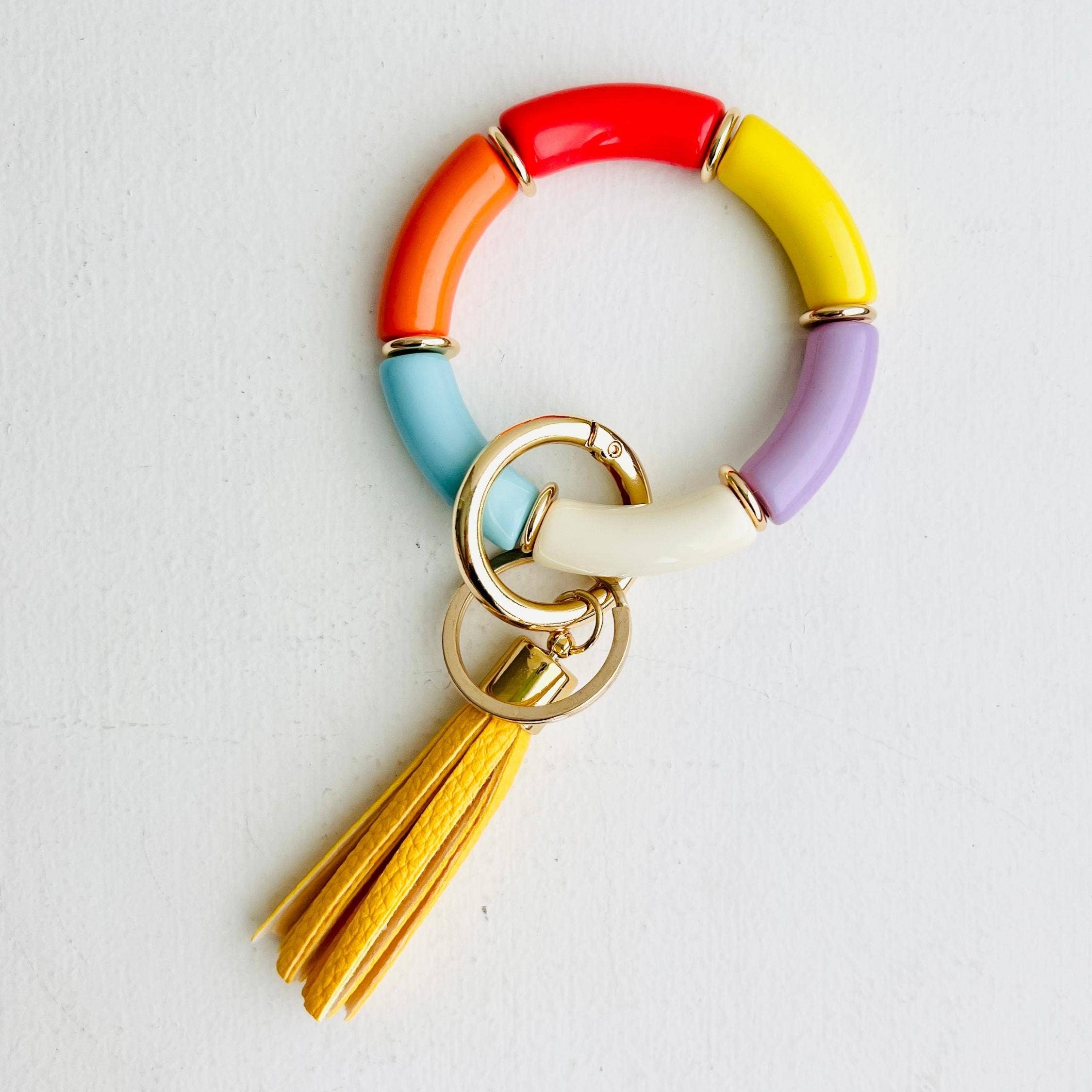 Tiny Gift Society - Wholesale Keychain Bracelet - Tube Bracelet Bangle Keychain | Bamboo Wristlet Key Ring4