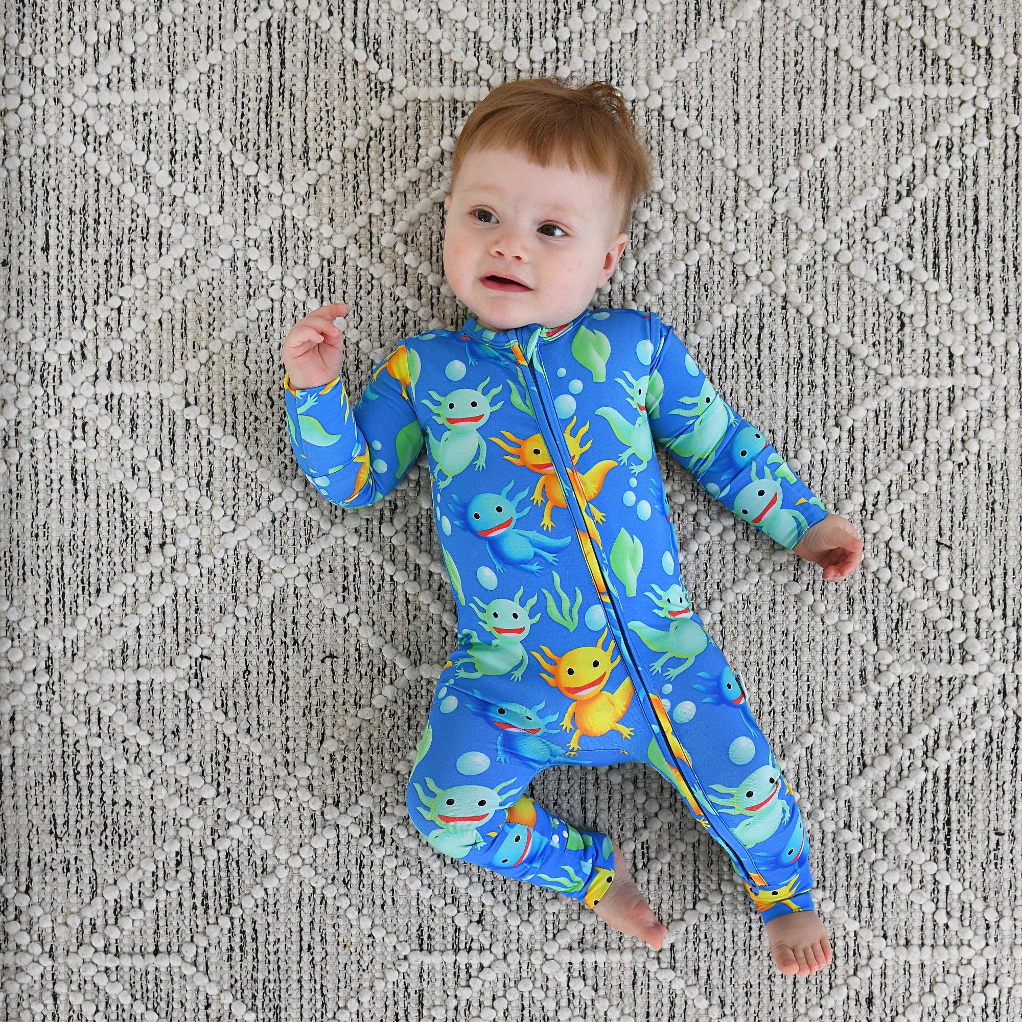 Gigi and Max - Wholesale Jumpsuit - Baby - Archie Axolotl ZIP10