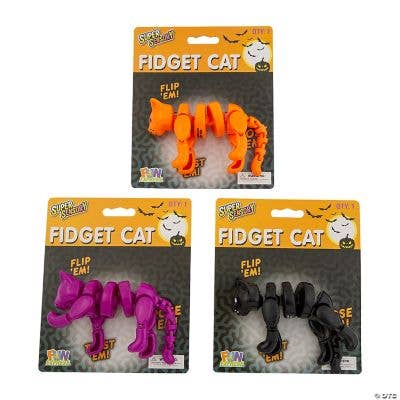 Fun Express - Wholesale Fidget Toy - Kids - ARTICULATED CAT FIDGET