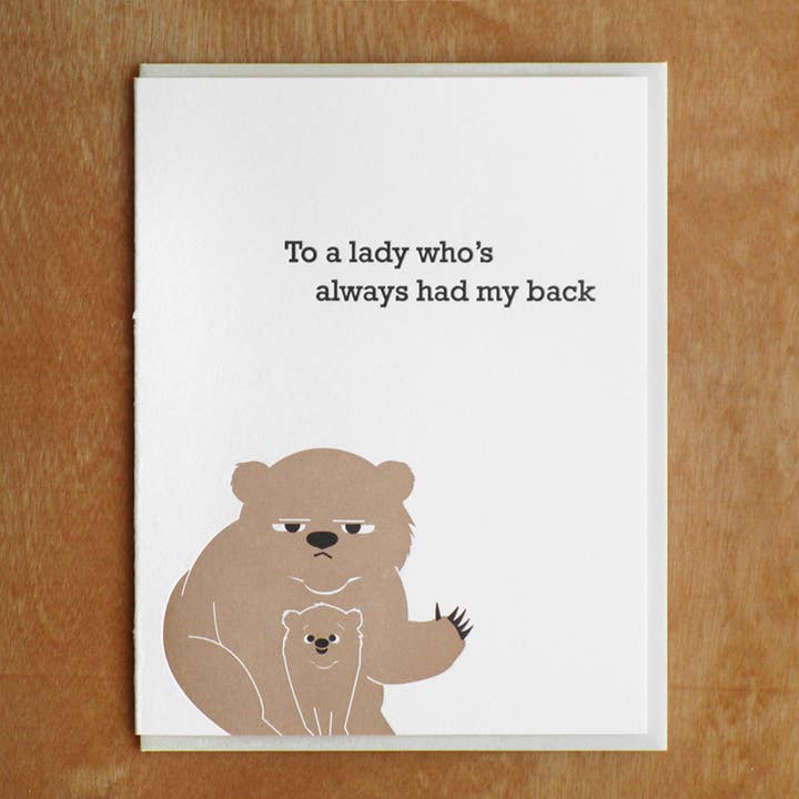 Mama Bear Greeting Card for wholesale by McBitterson's