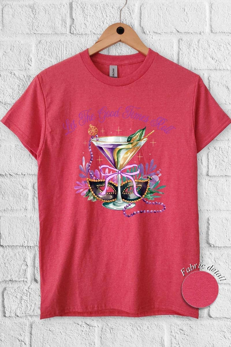 COLORBEAR - Wholesale T-Shirt (Graphic) - Women's - Festive Mardi Gras Graphic Heavy Cotton Tee4
