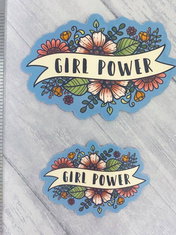 Girl Power Sticker | Stickers | Stickers voor hydroflacon | La voor wholesale door Michaela K Creations