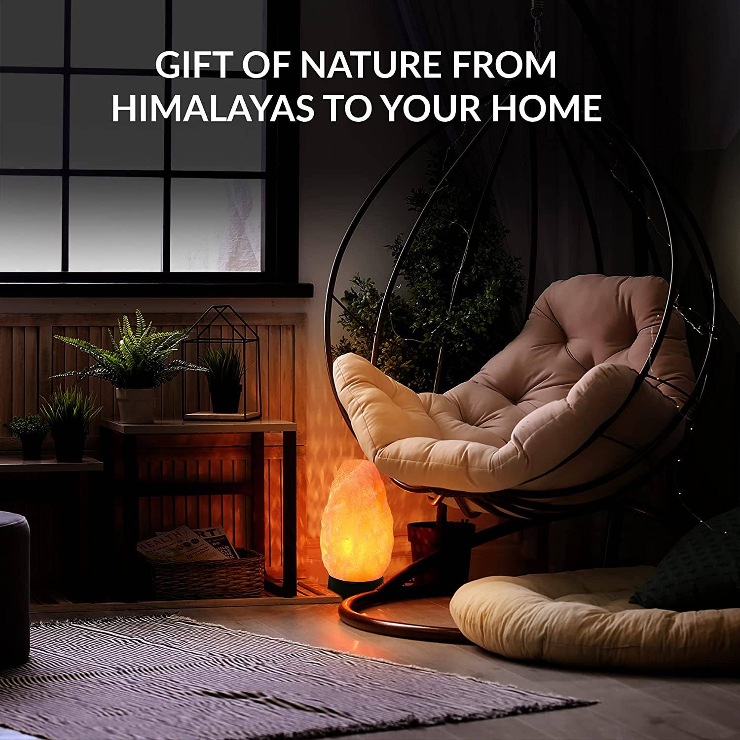 WBM LLC - Wholesale Salt Lamp - Himalayan Glow Color Changing USB Salt lamp, Plastic Base3