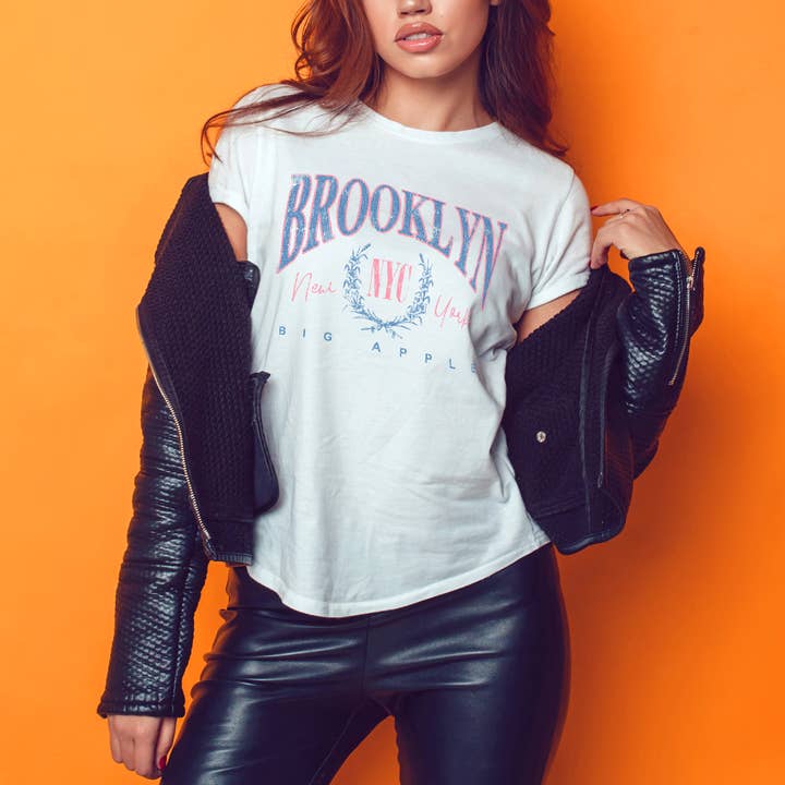 Brooklyn New York NYC - Big Apple T-Shirt for wholesale by Achitopia