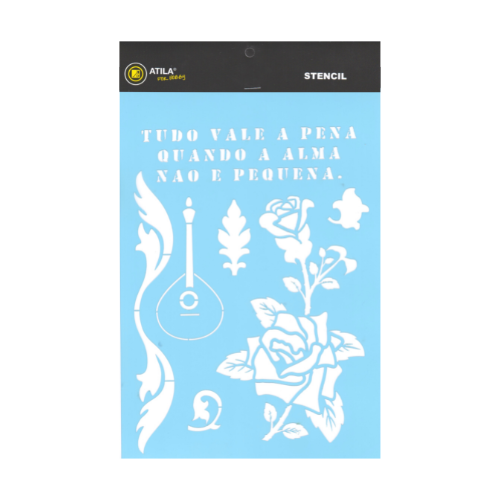 Atiladecor, Artesanato Lda - Wholesale Stencil/Craft Die - Portuguese Guitar Stencil 20X30Cm0