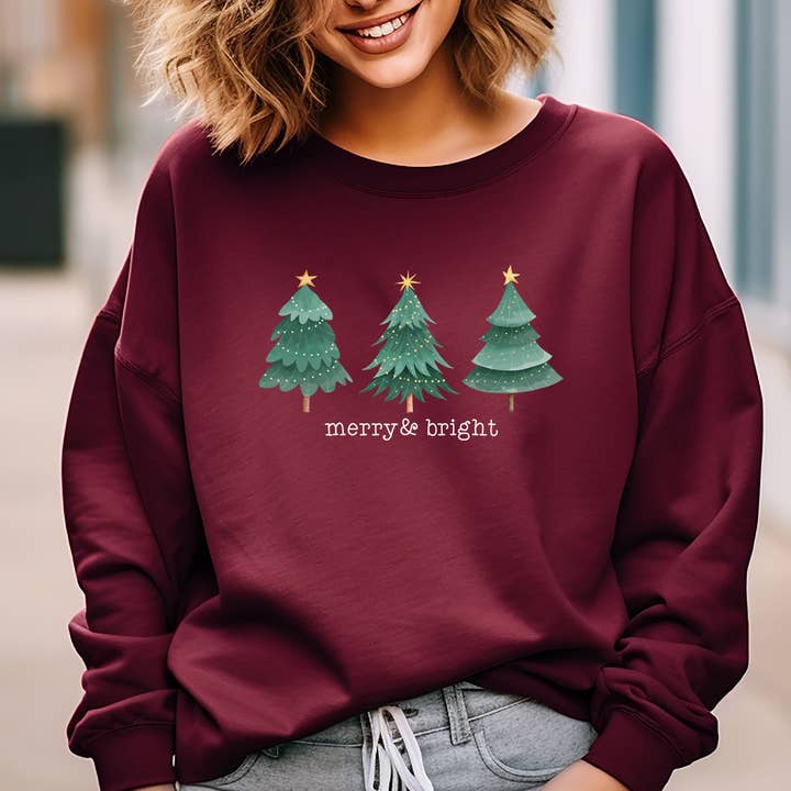 Christmas Tree Sweatshirt, Merry Christmas Sweater, Cute for wholesale by Custom T Story