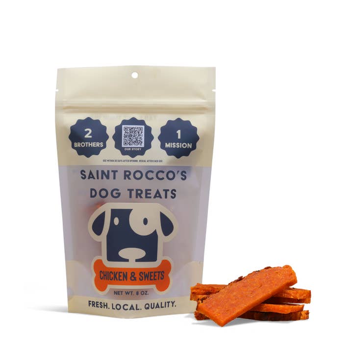 Chicken & Sweet Potato (8oz) for wholesale by Saint Rocco's Treats