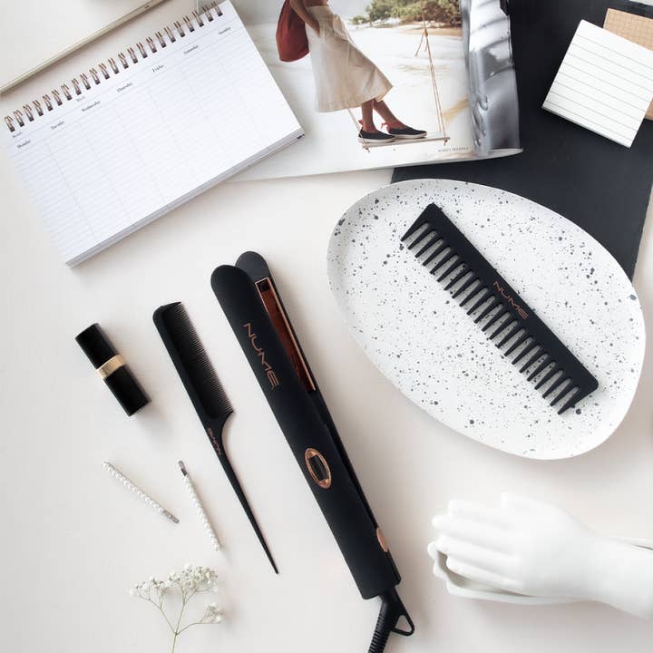 Black Style Setter Flat Iron – 1” Titanium Hair Straightener for wholesale on Faire5