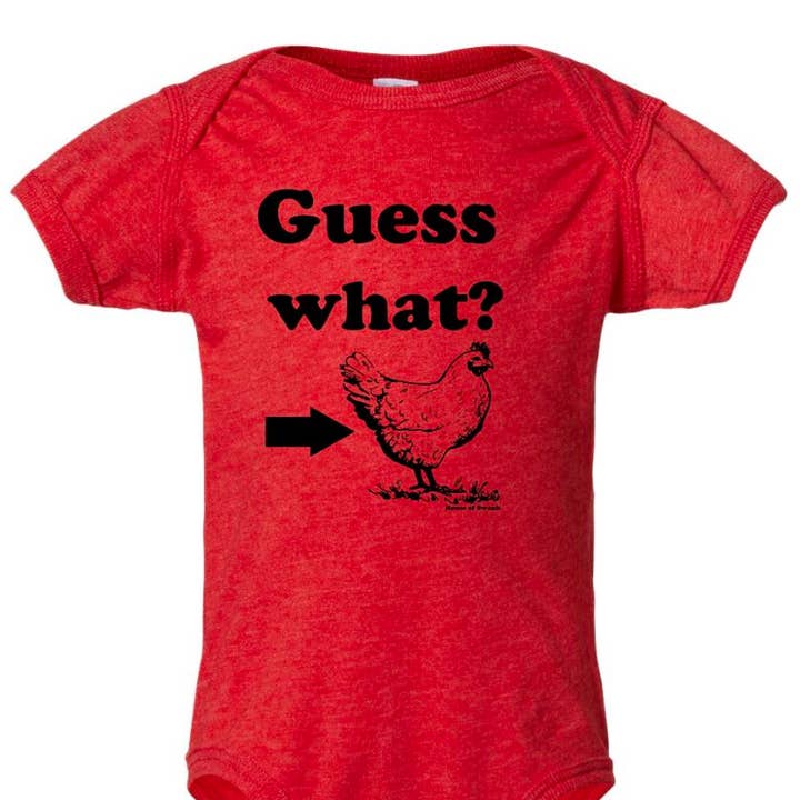 Body et chemise pour enfant Chicken Butt pour la vente par House of Swank Clothing