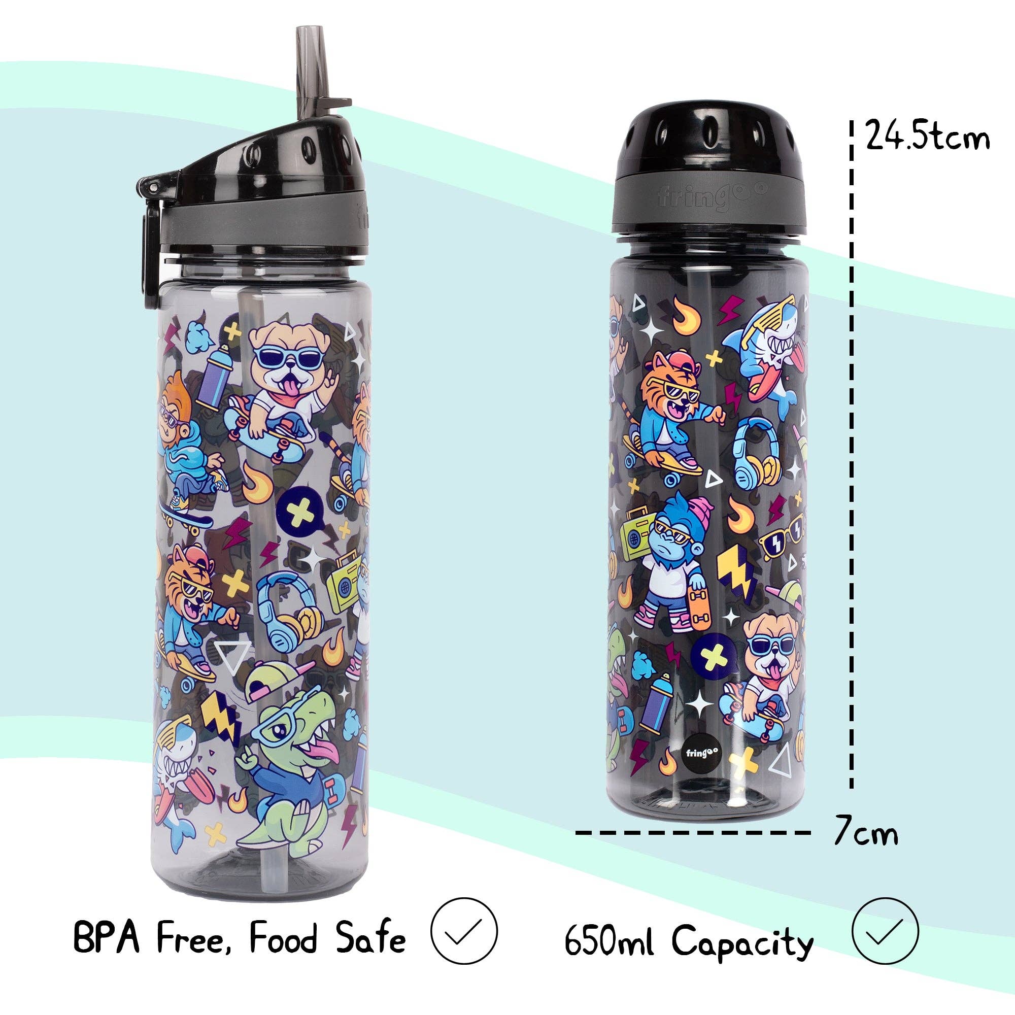 Fringoo Group Ltd - Wholesale Water Bottle - Straw Bottle - Cool Dude7